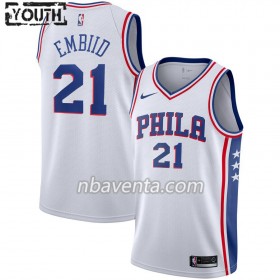 Camiseta Niños Philadelphia 76ers Joel Embiid 21 2019-20 Nike Association Edition Swingman